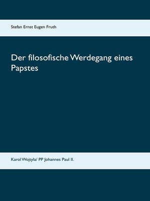cover image of Der filosofische Werdegang eines Papstes